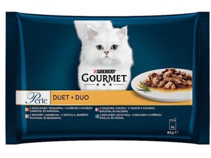 91591 gourmet perle duo kapsicky s kuretem a hovezim 4x85g