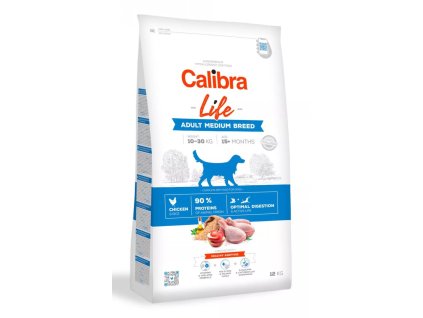 23862 1 106023 calibra dog life adult medium breed chicken 12kg
