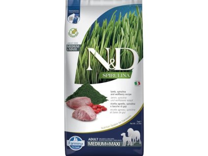 100831 n d spirulina dog gf lamb wolfberry adult medium maxi 7 kg