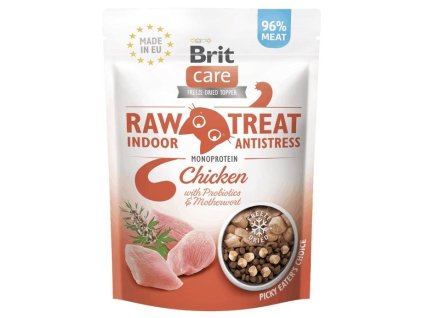 84241 brit raw treat cat indoor antistress 40 g