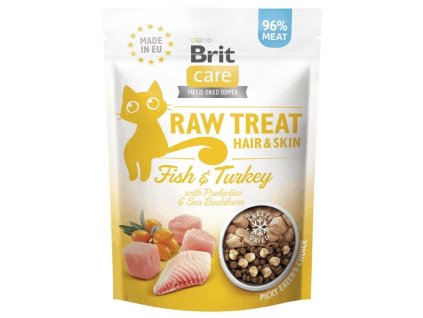 84244 brit raw treat cat hair skin 40 g