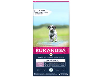 52047 1 eukanuba puppy junior large giant breed grain free ocean fish 12 kg z kategorie chovatelske potreby a krmiva pro psy krmiva pro psy granule pro psy