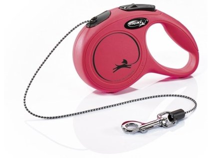 6900 1 flexi new classic xs voditko lankove 3m 8kg cervena z kategorie chovatelske potreby a krmiva pro psy obojky voditka a postroje pro psy voditka pro psy samonavijeci voditka pro psy