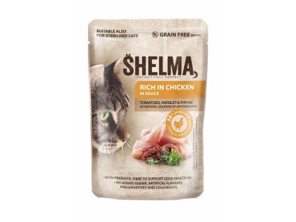 86059 shelma cat kapsicka kureci s rajcaty a bylinkami v omacce 85g