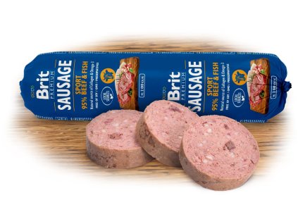 12597 1 93613 brit sausage beef fish sport formula 800g