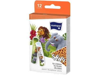 100738 matopat naplasti pro deti safari 12 ks