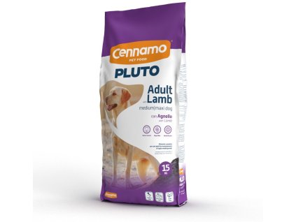 90675 1 pluto dog adult lamb medium maxi 15 kg