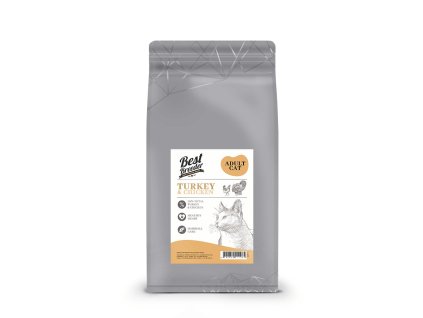 115891 best breeder deluxe cat turkey chicken adult 5 kg