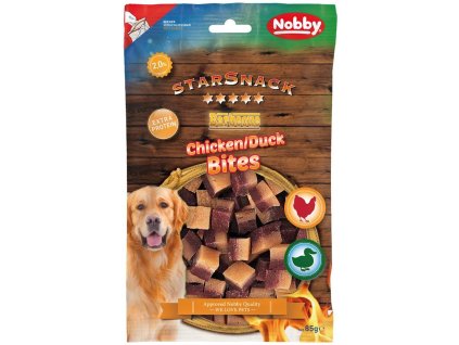 93370 nobby starsnack dog kostky kureci s kachnou 85g