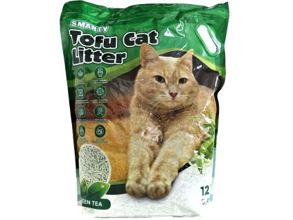 92509 4 smarty tofu cat litter green tea podestylka 12 l