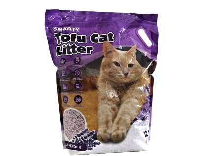 92512 smarty tofu cat litter lavender podestylka 12 l