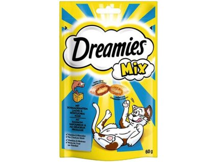 84367 1 dreamies kocka pochoutka s lososem a syrem 60g
