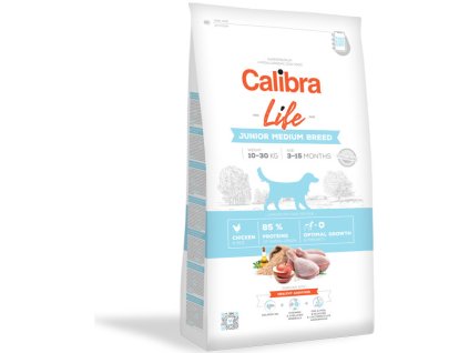 23823 calibra dog life junior medium breed chicken 12kg