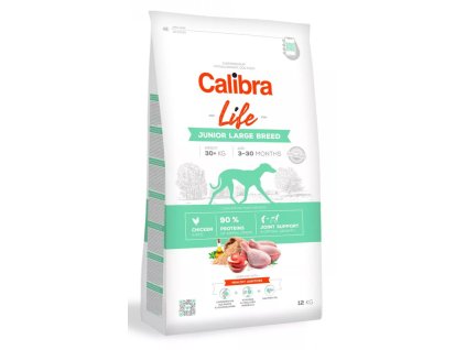 23841 1 106015 calibra dog life junior large breed chicken 12kg