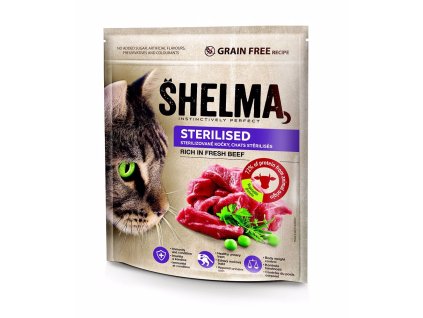 86041 shelma cat sterilised beef gf 750 g