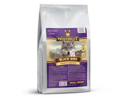 102094 wolfsblut dog small breed black bird 7 5kg
