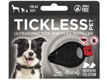 98494 5 tickless pet ultrazvukovy odpuzovac kli s t at a blech pro psy c erna