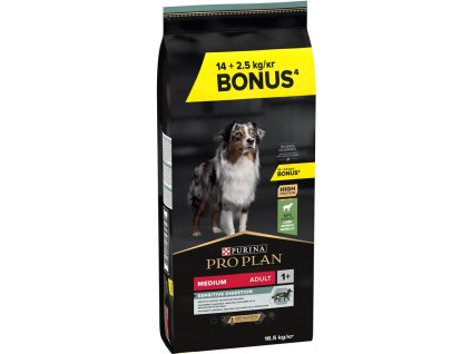95392 6 7613035219274 pro plan dog medium adult rich in lamb 16 5 kg t9