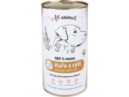 91420 all animals konzerva kureci maso mlete s ryzi 1200g