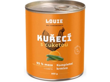 92182 louie konz pro psy kureci s cuketou 800 g