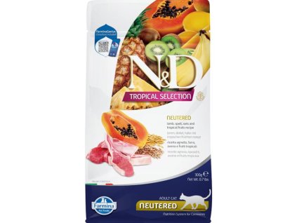 100759 n d tropical selection cat lg lamb neutered 300 g