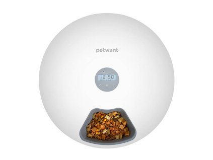 113374 petwant f6 intelligent 6 chamber food dispenser