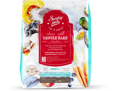 90897 sundaypets dog gentle bake hoki adult small medium breed 1 3 kg