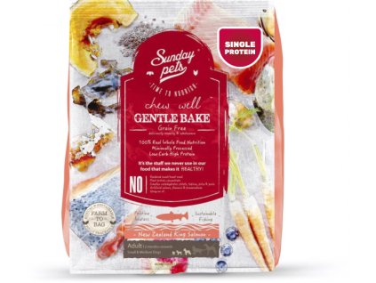 94927 sundaypets dog salmon adult s m breed single 1 3 kg