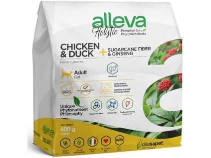 94288 alleva holistic cat dry adult hairball 400g