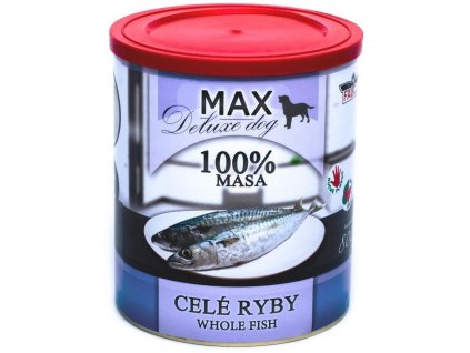 90012 max deluxe dog konzerva cele ryby 800g