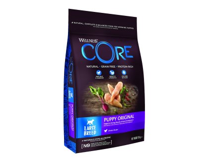 97075 wellness core dog original puppy large kure 10kg