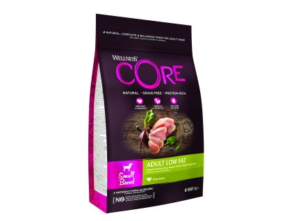 96652 wellness core dog low fat adult small kruta 5kg