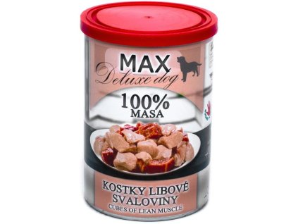 10059 max deluxe dog kostky libove svaloviny konzerva pro psy 400g