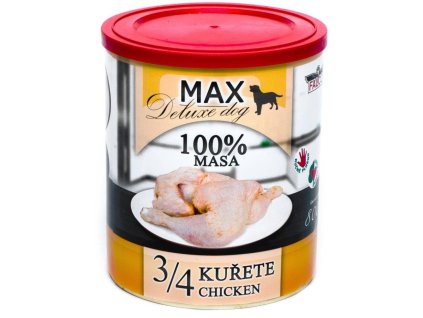 38646 max deluxe dog 3 4 kurete konzerva pro psy 800g