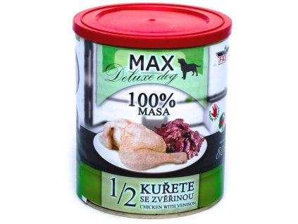89994 max deluxe dog konzerva pul kurete se zverinou 800g