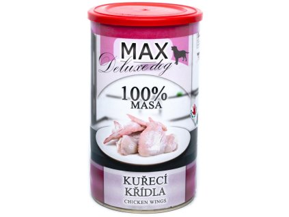 89991 max deluxe dog konzerva kureci kridla 1200g