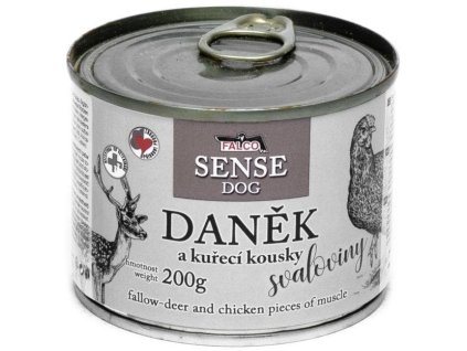 38637 konzerva falco sense dog danek a kure konzerva pro psy 200g