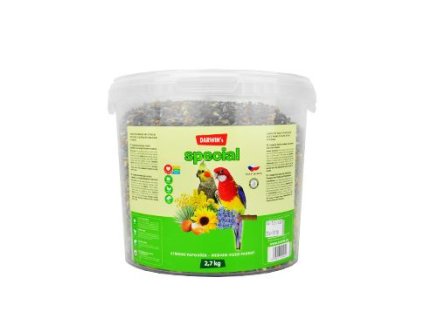 23814 darwin s stredni papousek special vedro 2 7kg z kategorie chovatelske potreby pro ptaky a papousky krmivo pro papousky