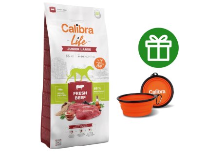 57342 1 calibra dog life junior large fresh beef 12kg