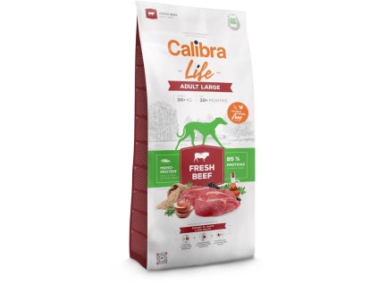 57354 138222 calibra dog life adult large fresh beef 12kg