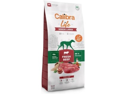 57369 calibra dog life senior large fresh beef 2 5kg 2