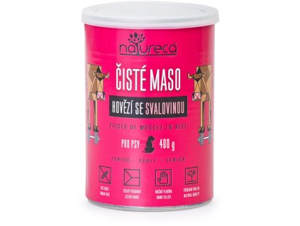 48375 139895 natureca konz hovezi se svalovinou pro psy 400g