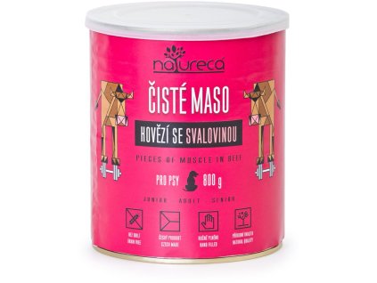 48390 139900 natureca konz hovezi se svalovinou pro psy 800g