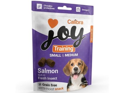 60071 calibra joy dog training snacks small medium salmon fresh insect 150 g