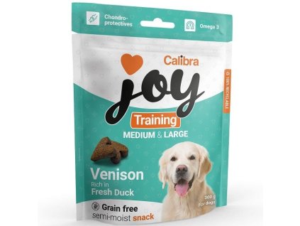 60074 calibra joy dog training m l venison duck 300g