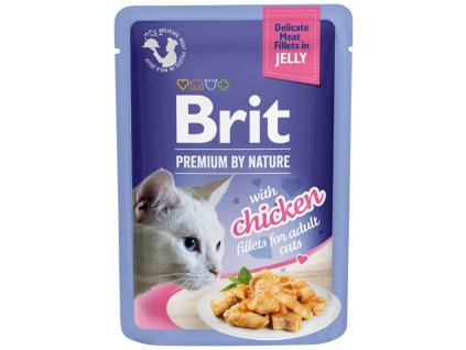 91504 brit premium cat delicate fillets in jelly with chicken 85g