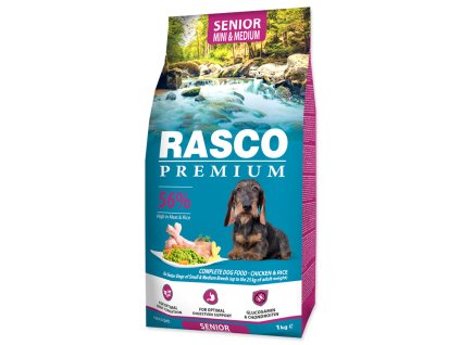 52884 1 rasco premium senior small medium 1 kg z kategorie chovatelske potreby a krmiva pro psy krmiva pro psy granule pro psy