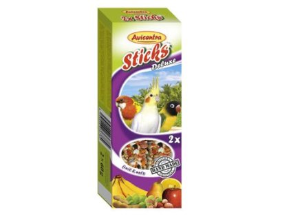 11601 avicentra tycinky pro male papousky s ovocem a orechy 2 ks z kategorie chovatelske potreby pro ptaky a papousky pamlsky pro papousky