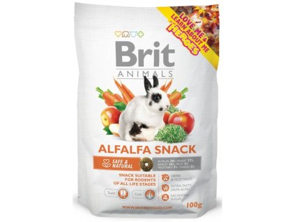 1614 1 brit animals alfalfa snack for rodents 100 g