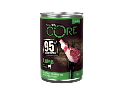 97513 konzerva wellness core dog 95 protein adult jehneci s dyni 400g